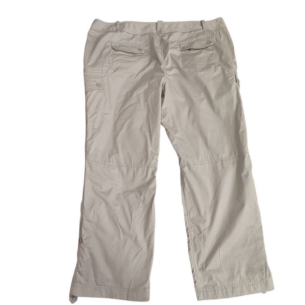 Talbots Woman Petites Convertible Cargo Pants Gray Size 22WP Casual Outdoor - Picture 4 of 7